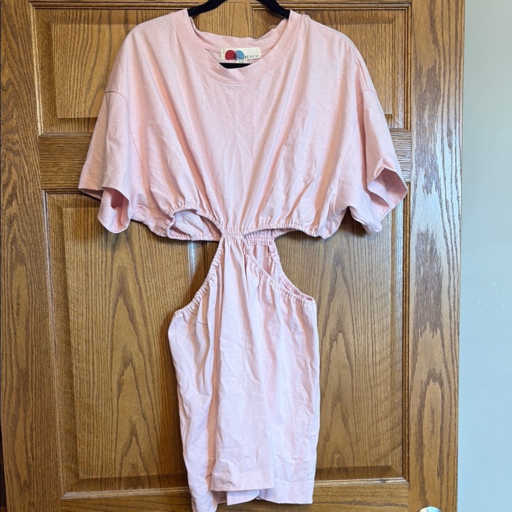 Free People Pink Cut-Out Dress
